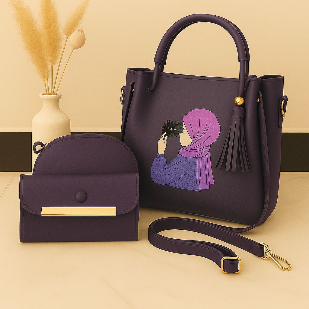 3 Piece Set with Cloud Bag With Hand Wallet