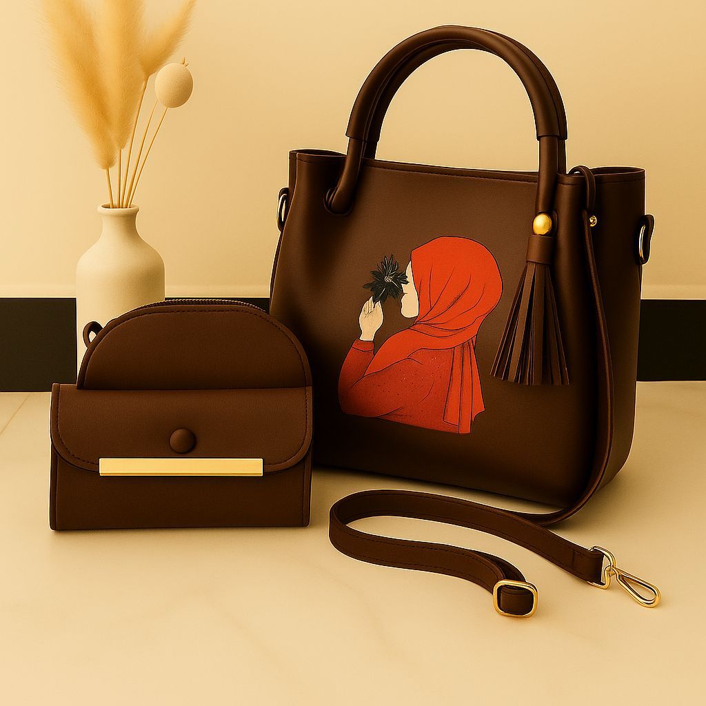 3 Piece Set with Cloud Bag With Hand Wallet