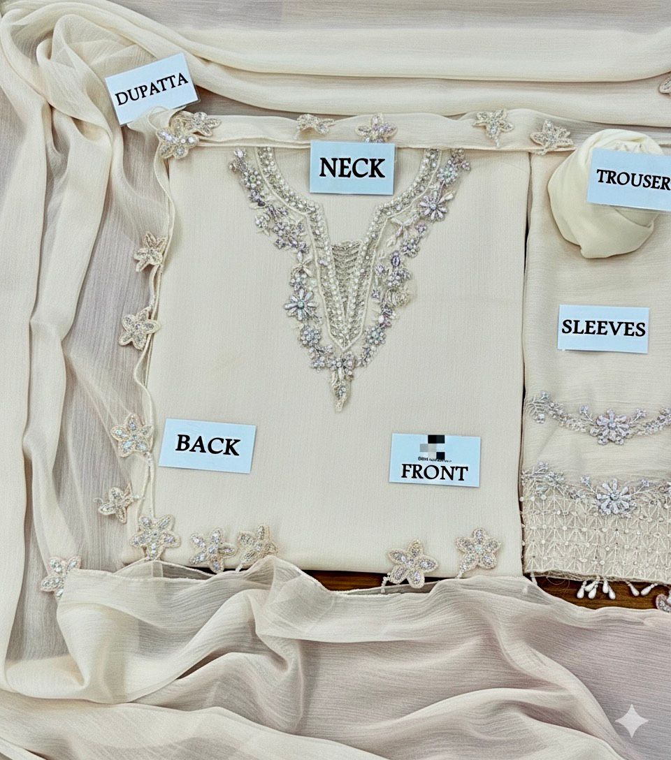 LUXURY CHIFFON HAND EMBELLISHED FESTIVE COLLECTION 2025/26